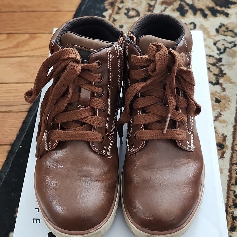 Sonoma Britpunk Casual Sneaker Boots w/zipper; Size:13, Cognac - Picture 3 of 13